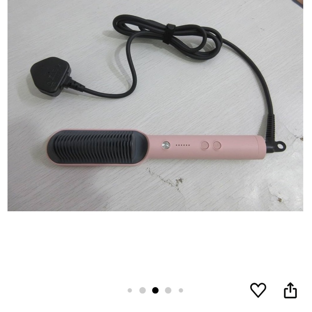 Hair Straightener Brush, TYMO Ring Hair Straightener Comb Straightening Brush